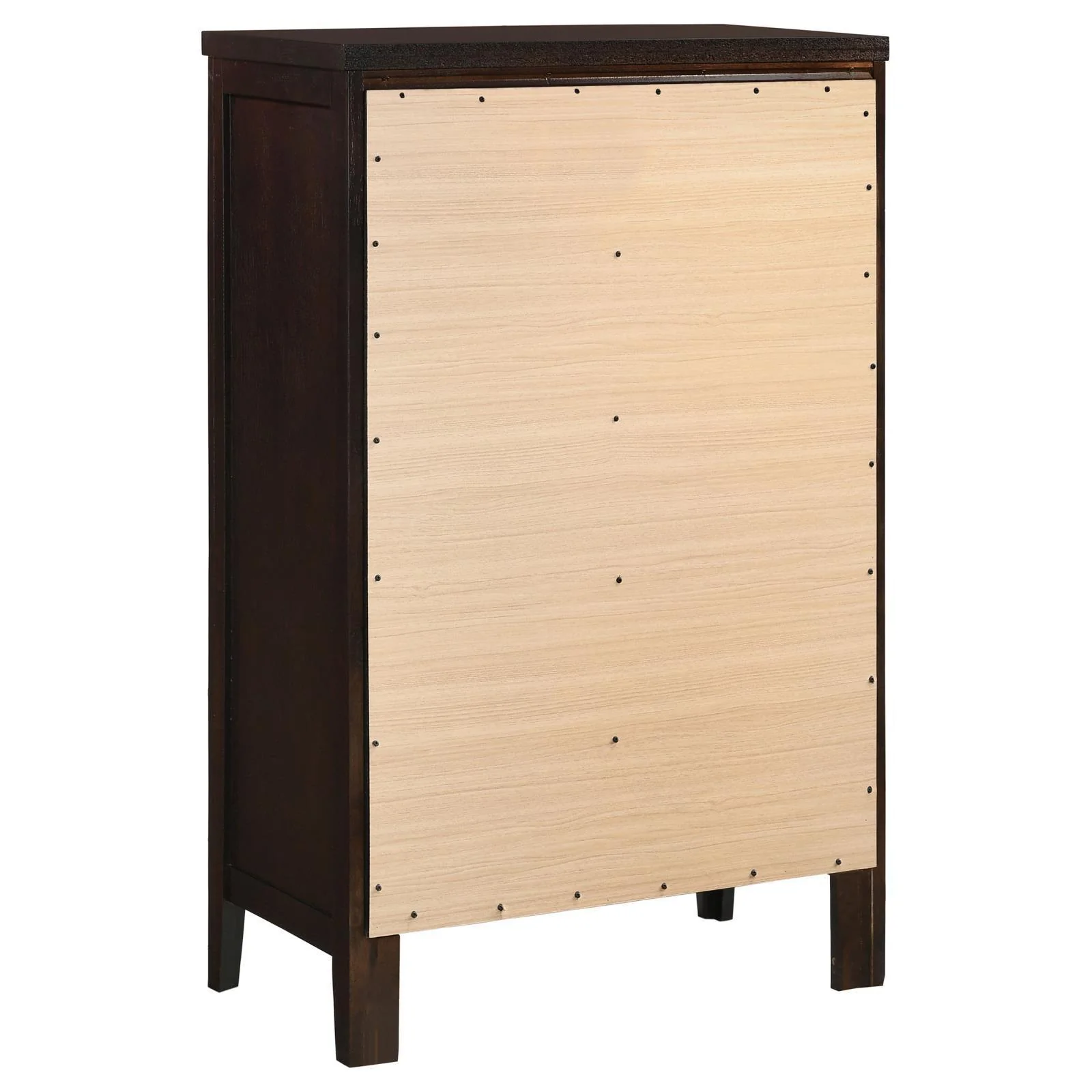 Carlton 5 Drawer Rectangular Chest Cappuccino - Image 3
