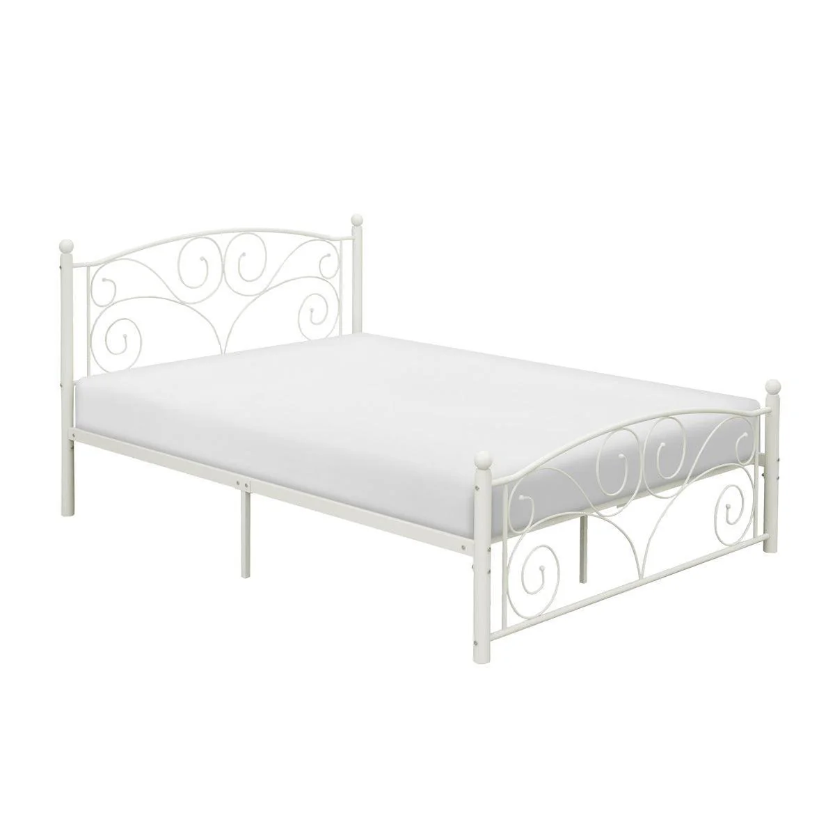 Pallina White Platform Full Bed - Image 2