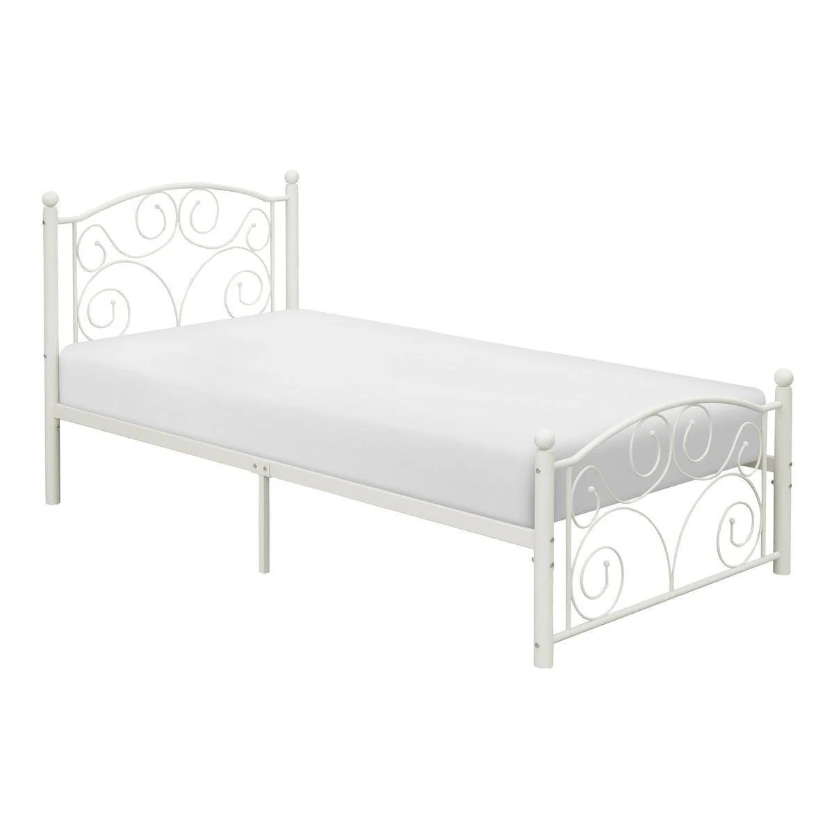Pallina White Platform Twin Bed - Image 2