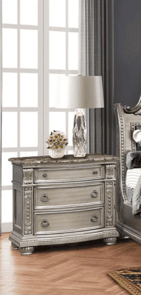 Castlefield Gray Nightstand - Image 1