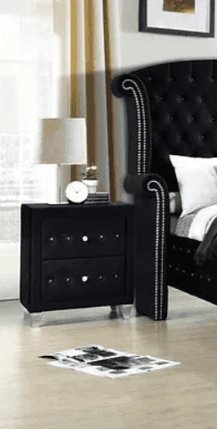 Sofia Black Nightstand - Image 1