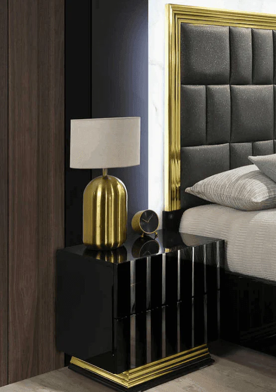 Lila Black Nightstand - Image 1