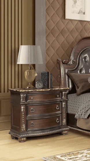 Castlefield Brown Nightstand - Image 1