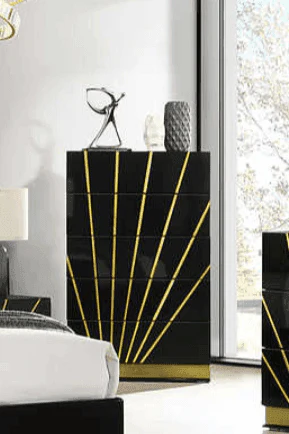 Zenia Black Gold Chest - Image 1