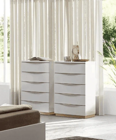 Kharma White Gold 5-Drawers Chest - Image 1