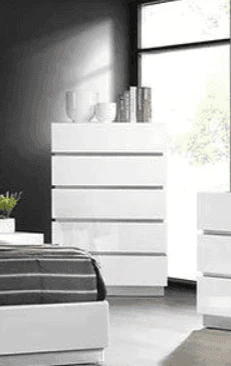 Florence White 5-Drawers Chest - Image 1