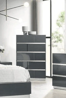 Verona Gray 5-Drawers Chest - Image 1