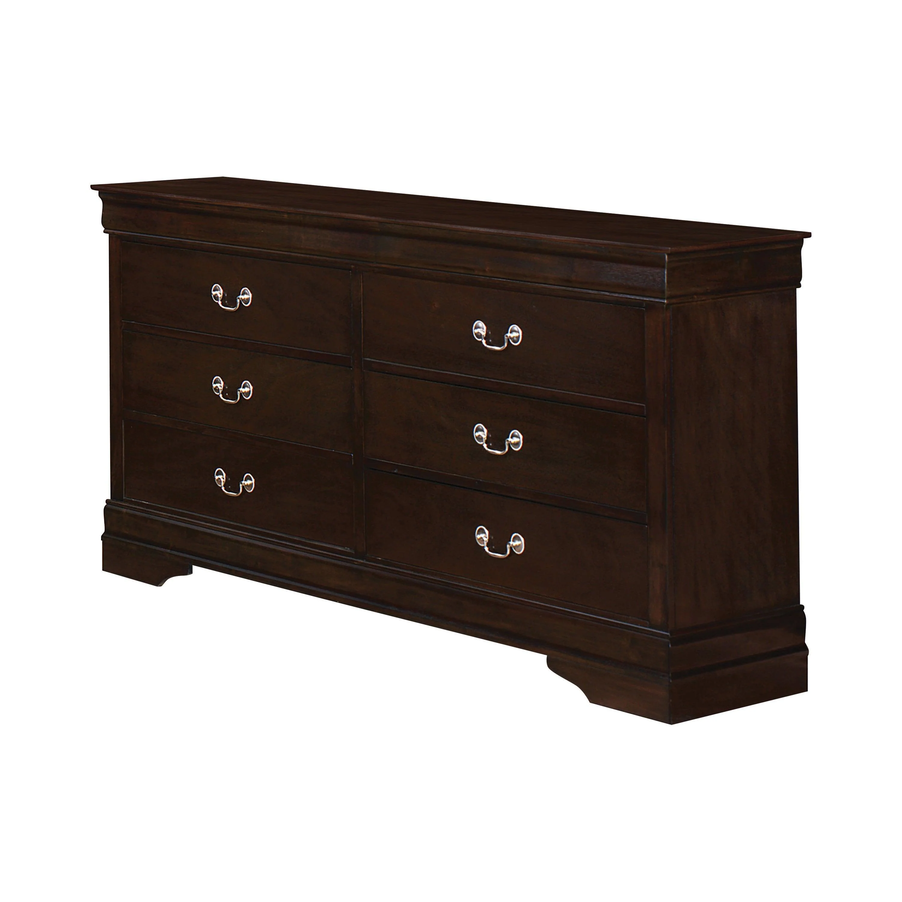Louis Philippe Twin Panel Sleigh Bed Cappuccino - Image 3