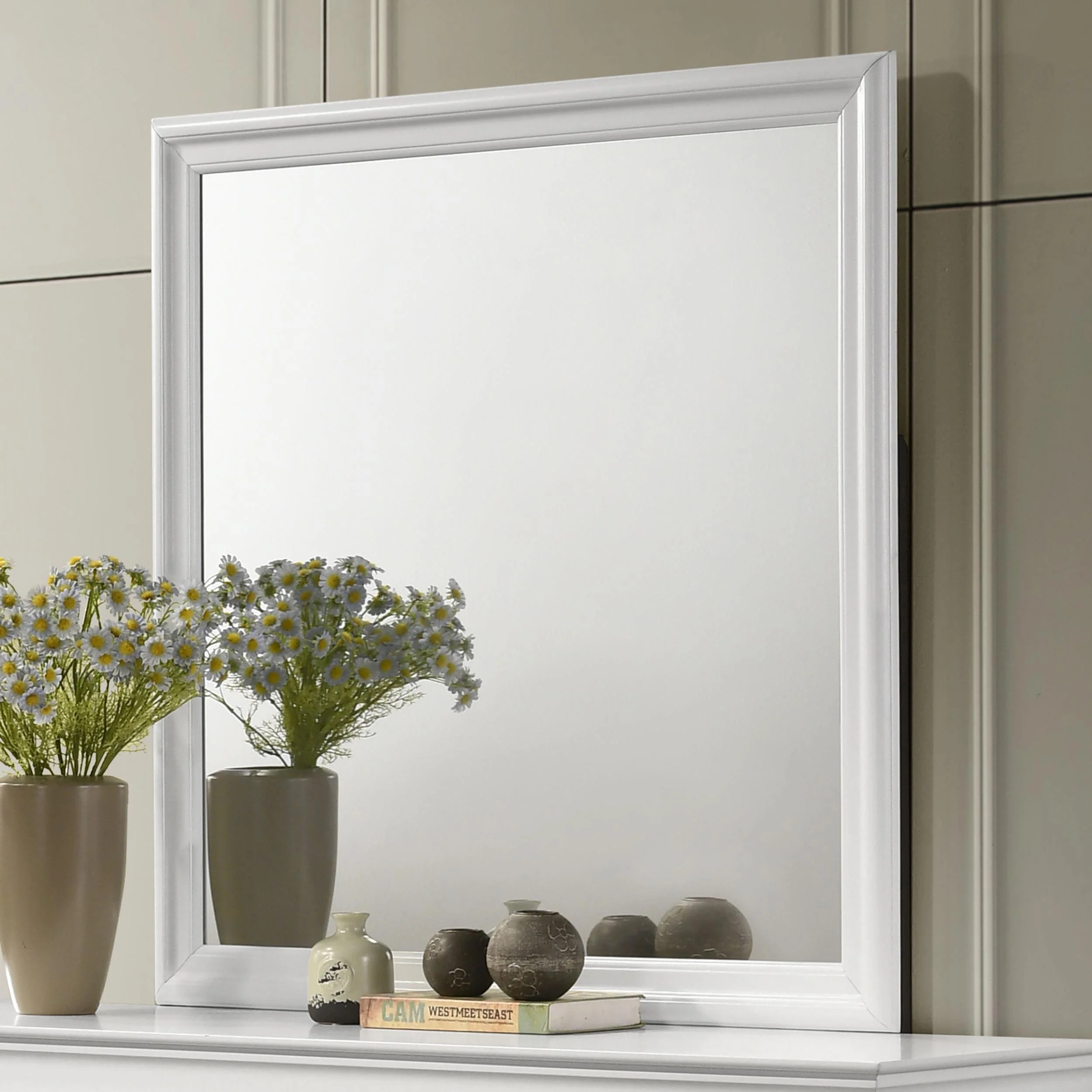LOUIS PHILIPPE Louis Philippe Dresser Mirror White 202444 - Image 2