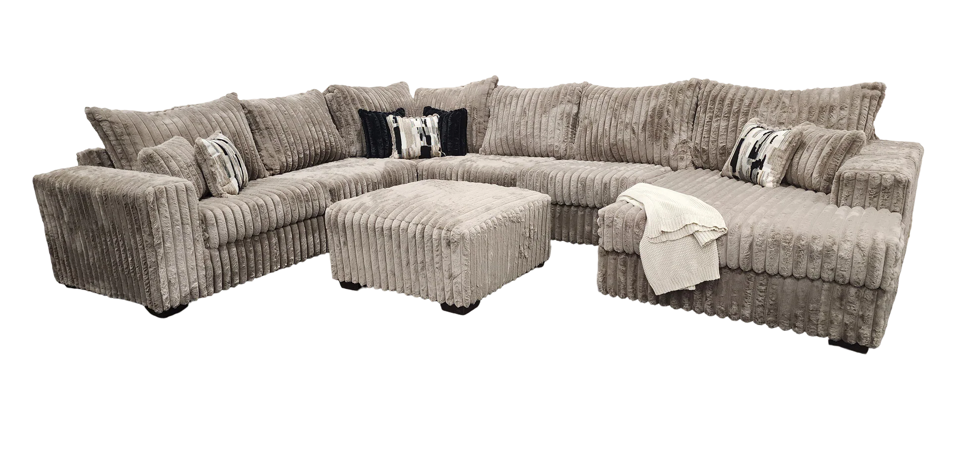 Texan Mocha Ottoman - Image 3