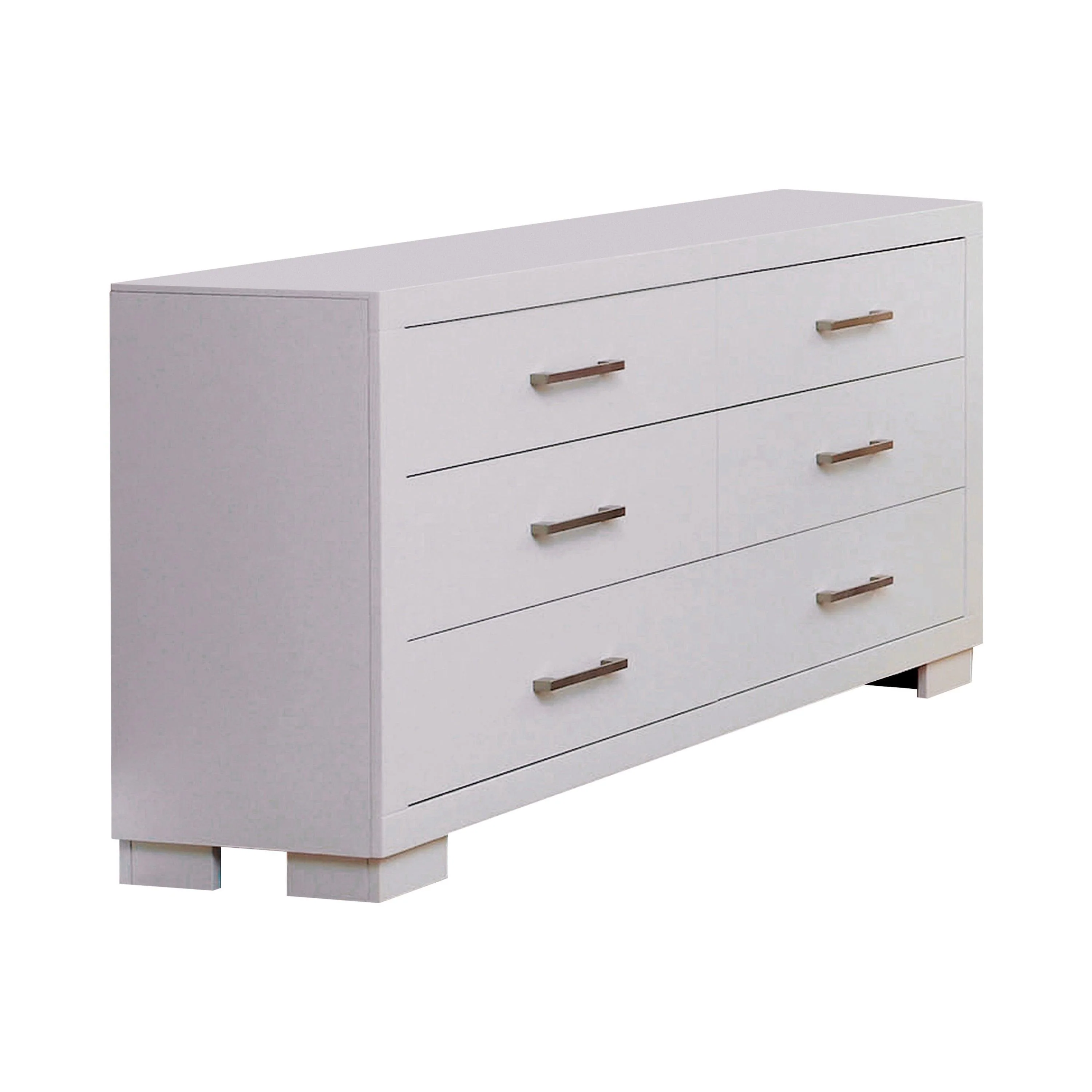 Jessica King Platform Bed With Rail Seating White - Image 3