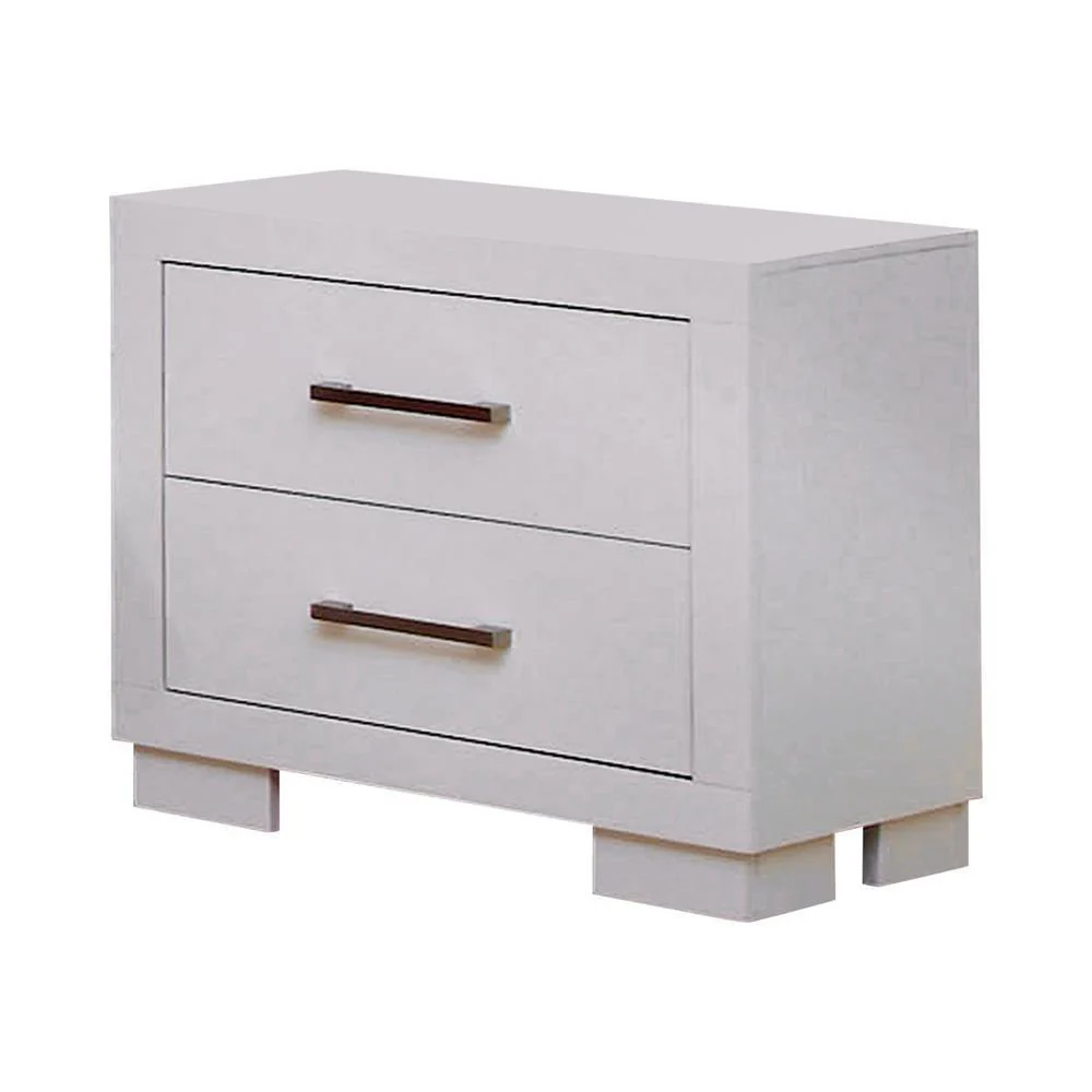 Jessica 2 Drawer Nightstand White - Image 2