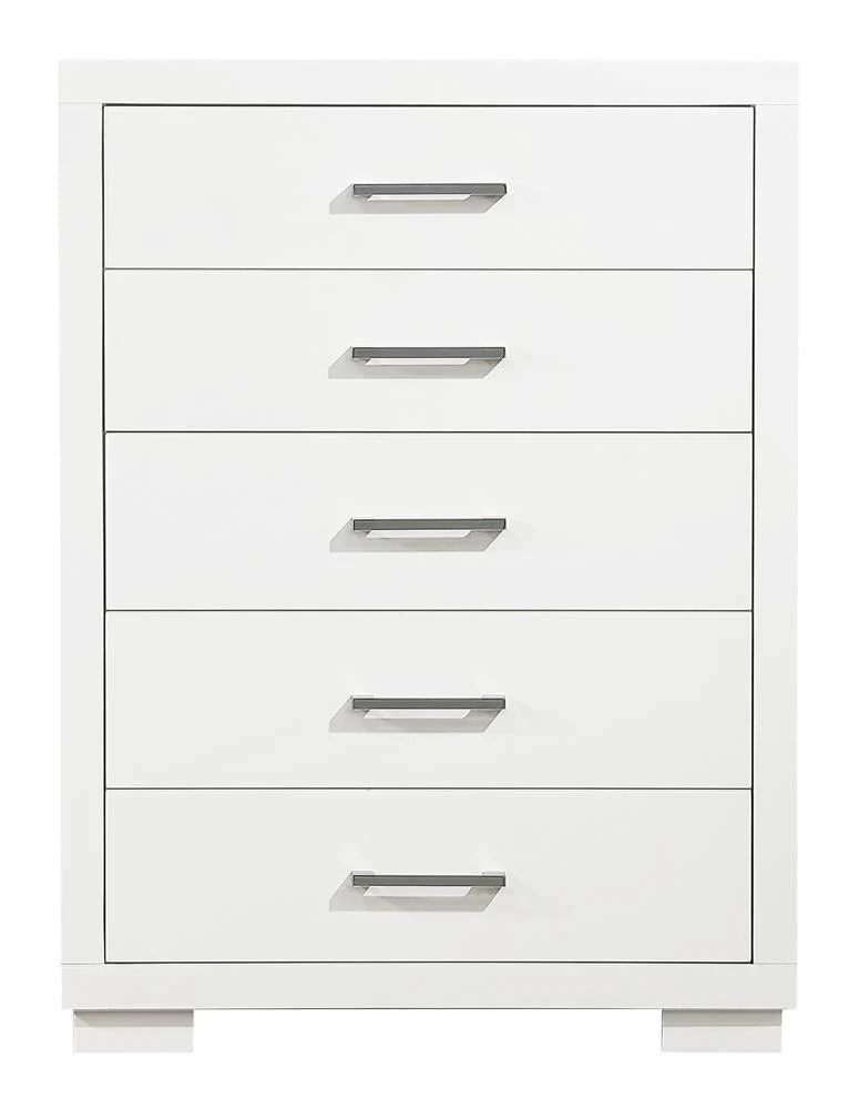 Jessica 5 Drawer Chest White - Image 2