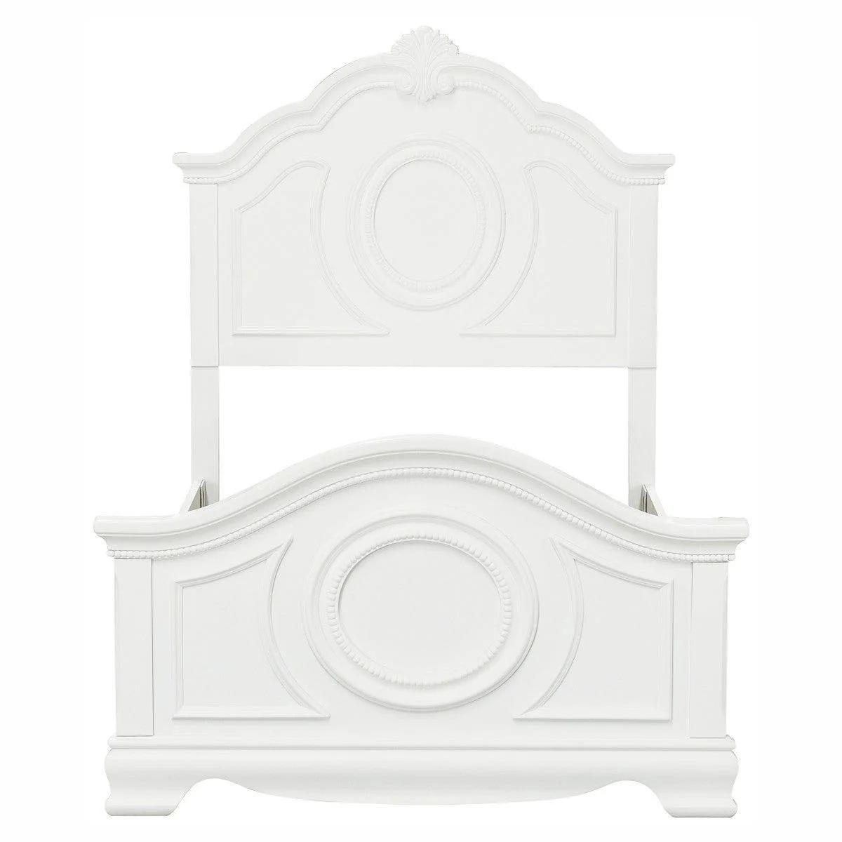Lucida White Panel Twin Bed - Image 2