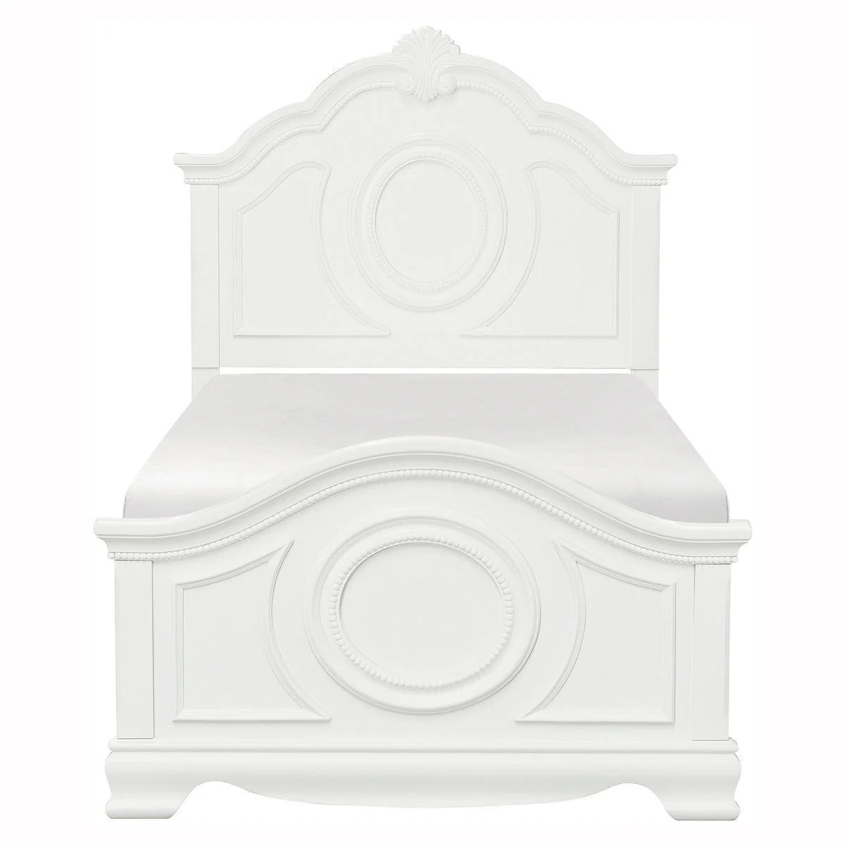 Lucida White Panel Full Bed - Image 1
