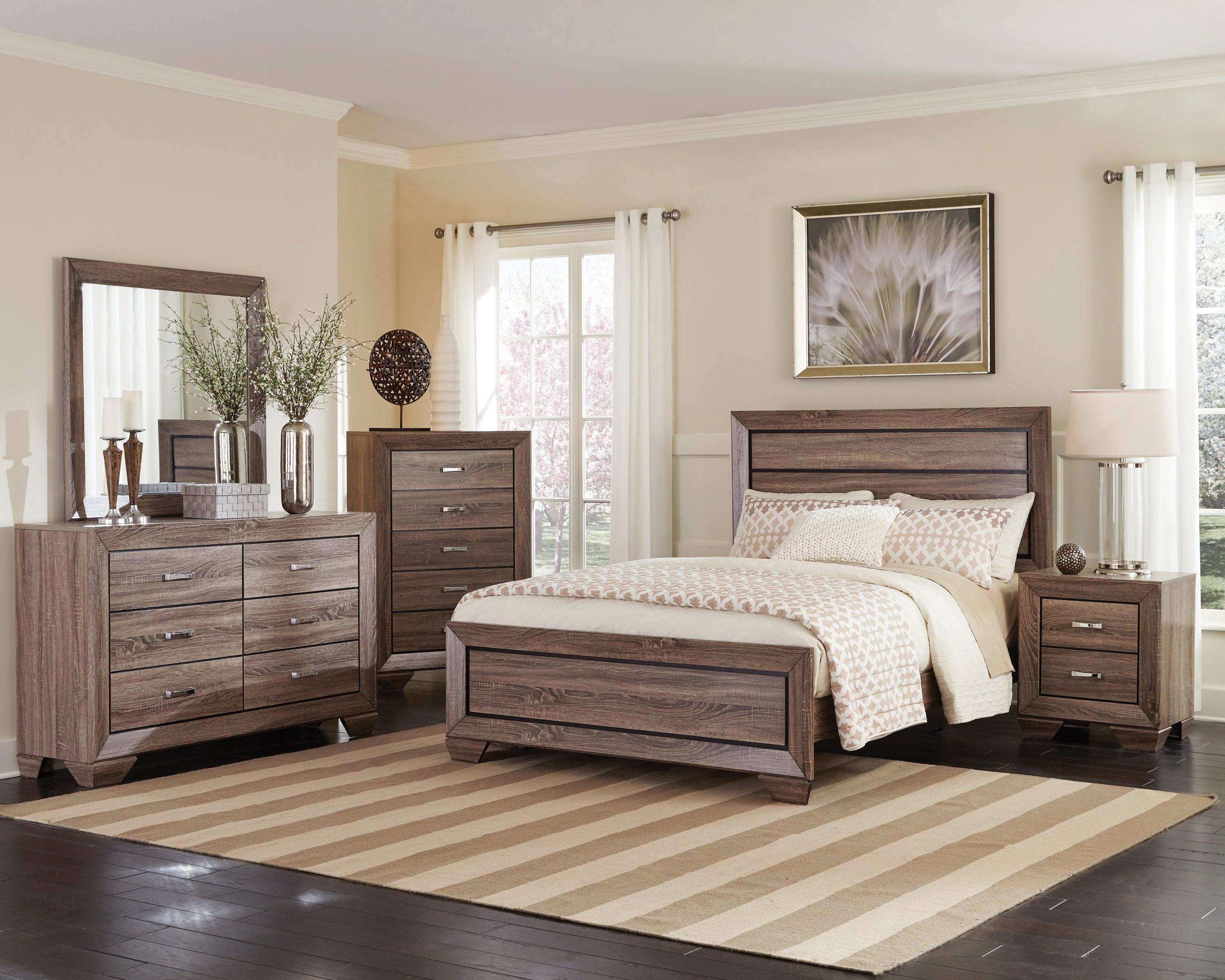 Kauffman King Storage Bed Washed Taupe - Image 2