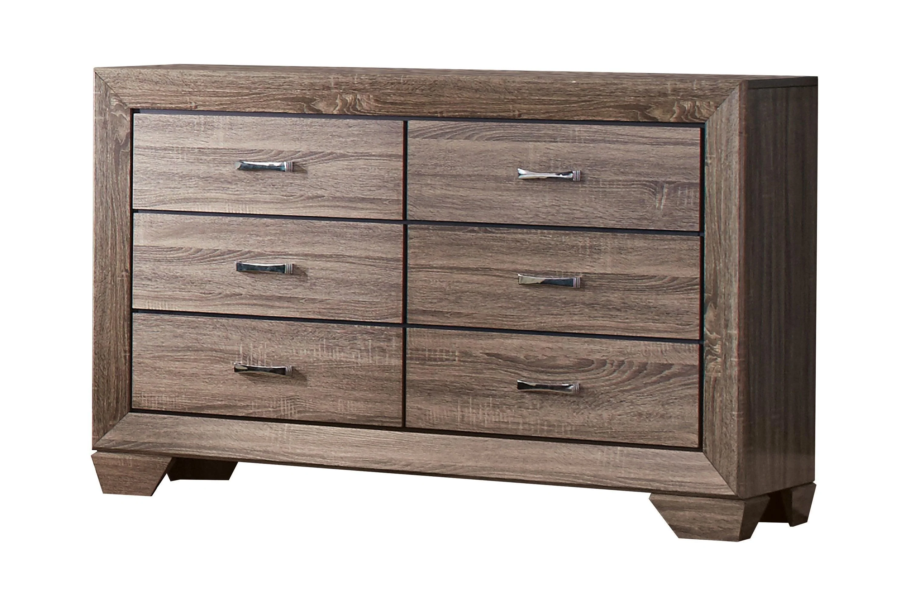Kauffman Queen Panel Bed Washed Taupe - Image 3