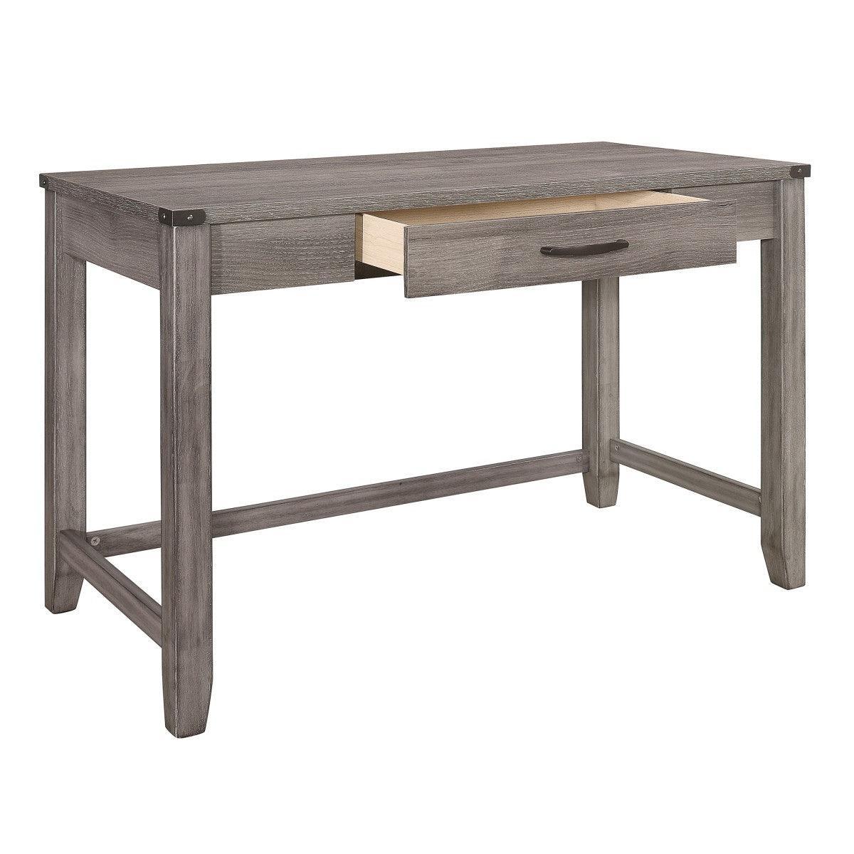 Woodrow Browninsh Gray Laminate Writing Desk - Image 3
