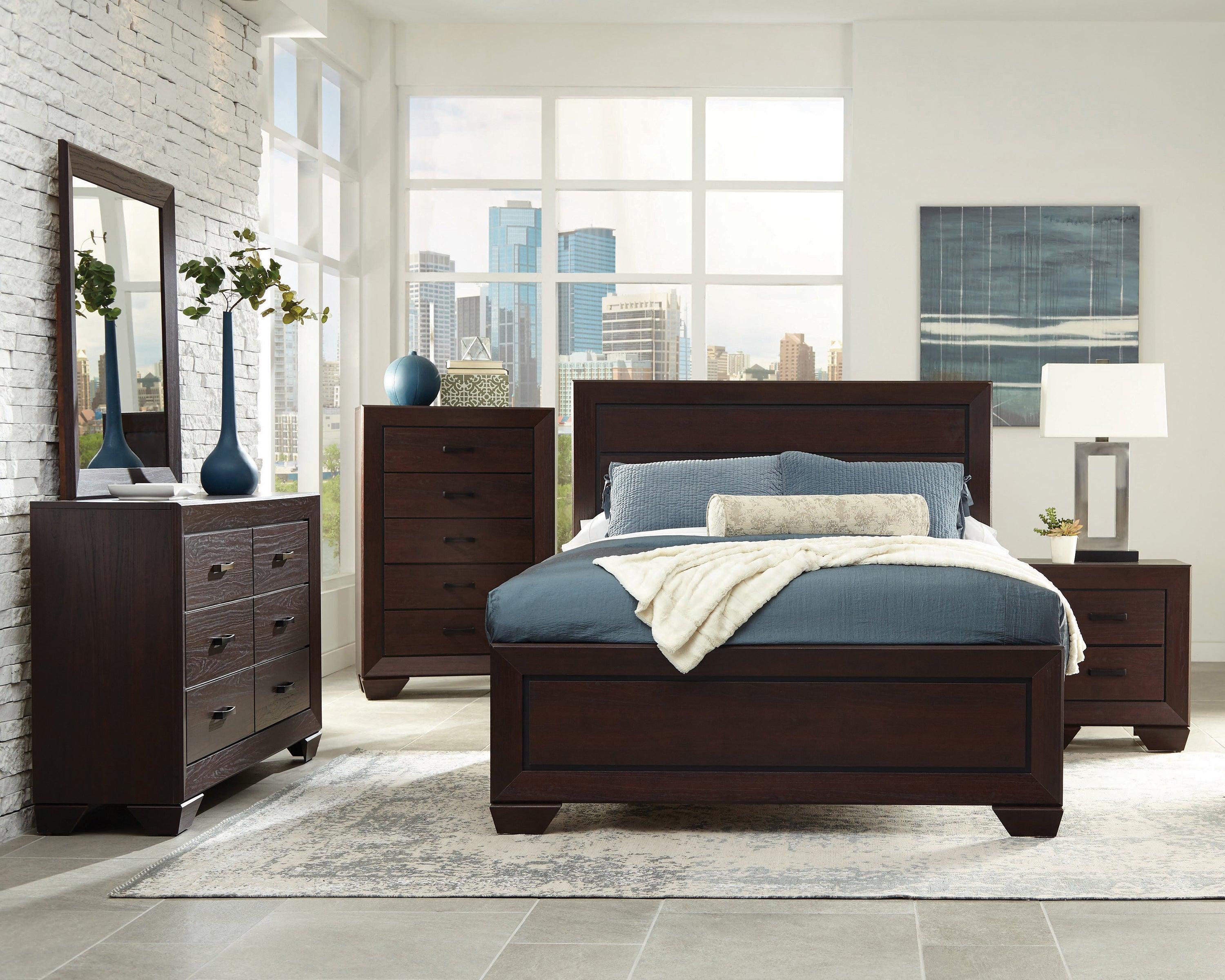 Kauffman King Storage Bed Dark Cocoa - Image 3