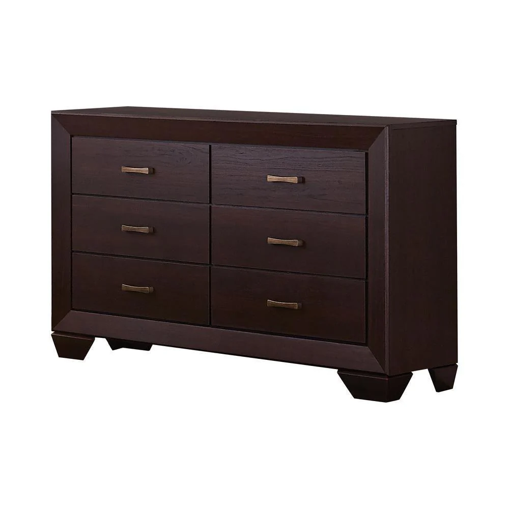 Kauffman 6 Drawer Dresser Dark Cocoa - Image 2