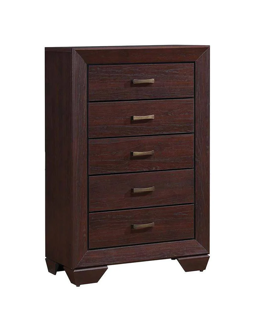 Kauffman 5 Drawer Chest Dark Cocoa - Image 2
