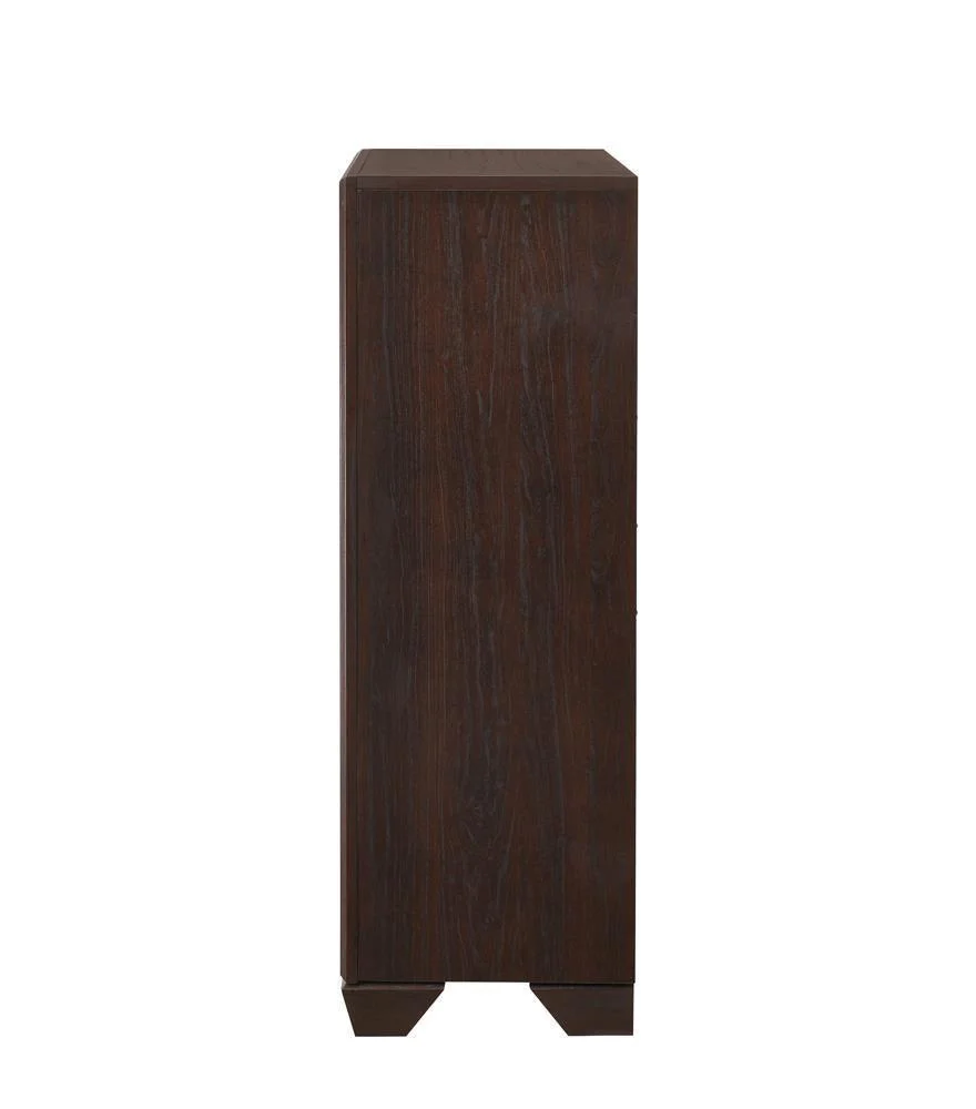 Kauffman 5 Drawer Chest Dark Cocoa - Image 3