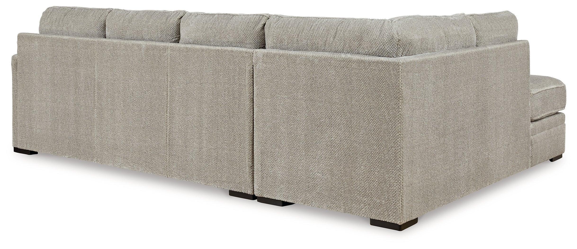 Calnita Sisal Velvet 2-Piece Sectional With Chaise - Image 3