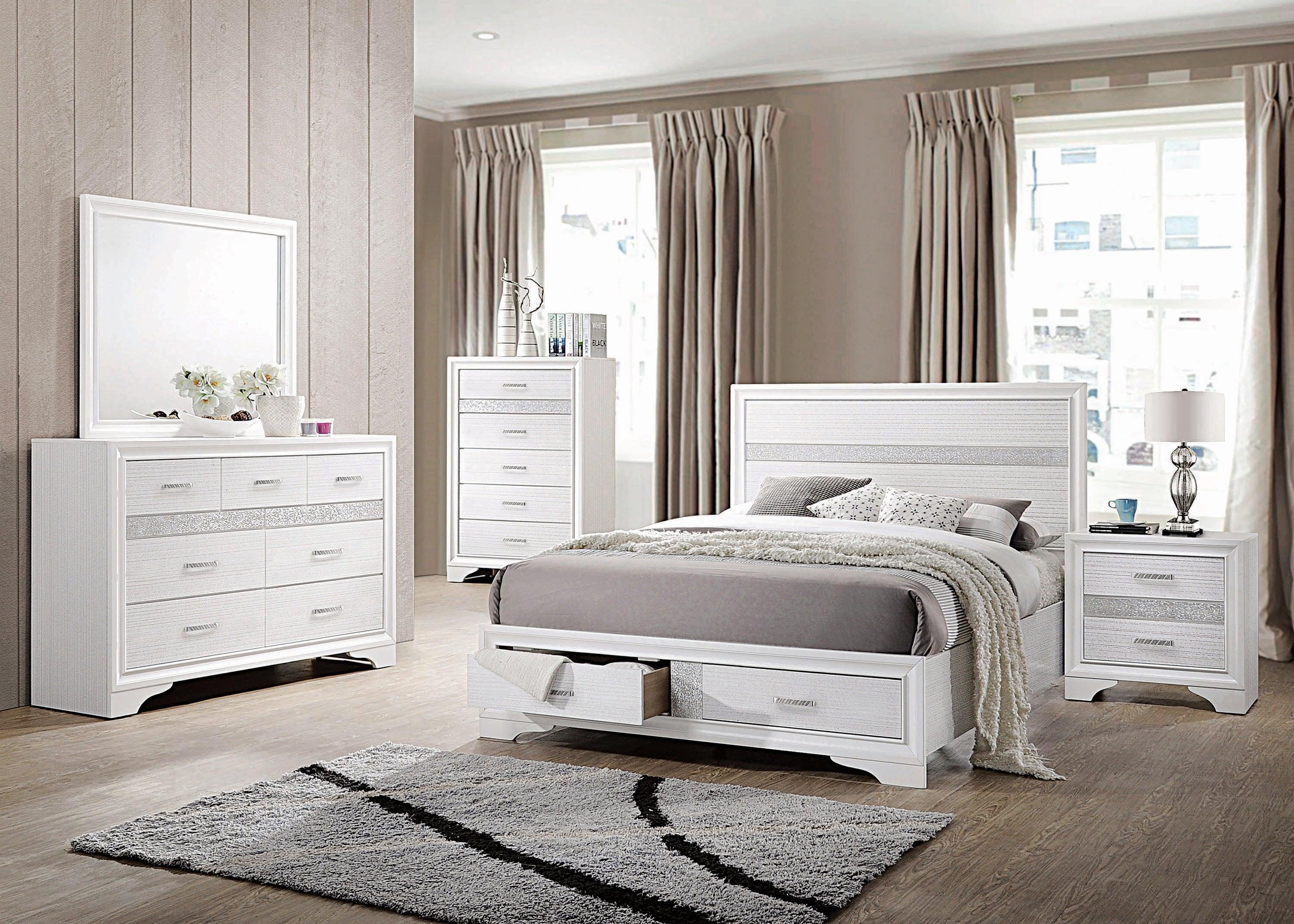 Miranda Queen 2 Drawer Storage Bed White - Image 2