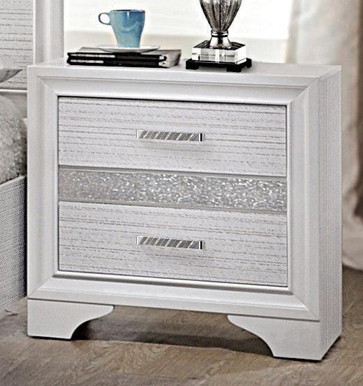 Miranda 2 Drawer Nightstand Tray White - Image 1