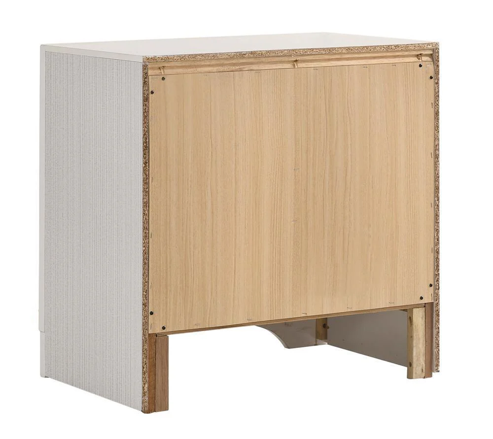 Miranda 2 Drawer Nightstand Tray White - Image 3