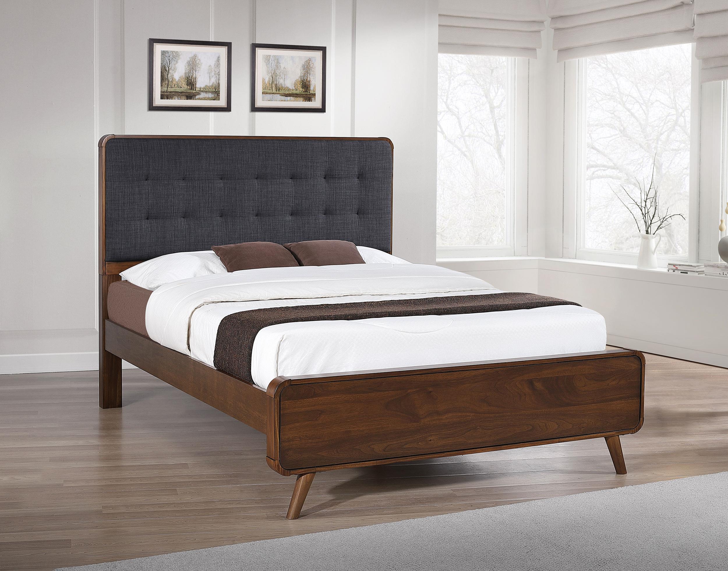 Robyn Wood Full Platform Bed Dark Walnut - Image 2