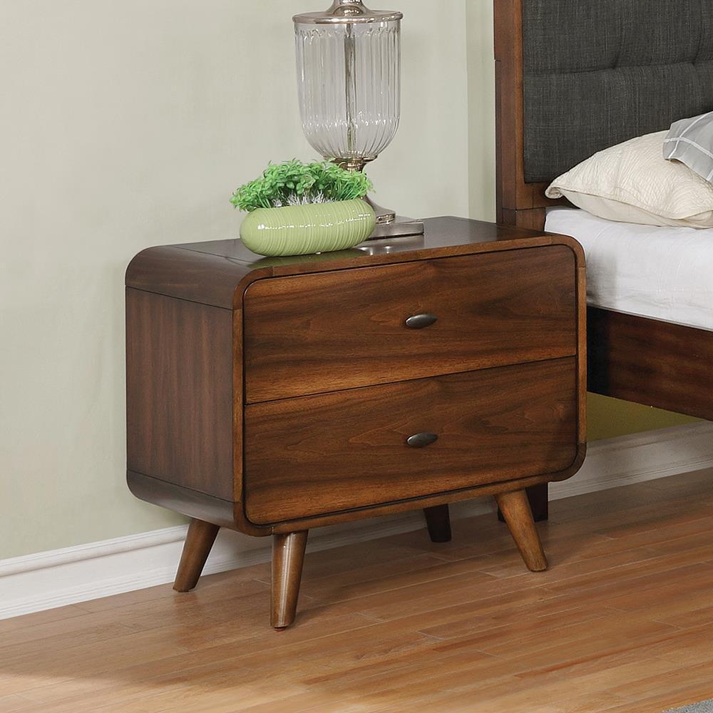 Robyn 2 Drawer Nightstand Dark Walnut - Image 2