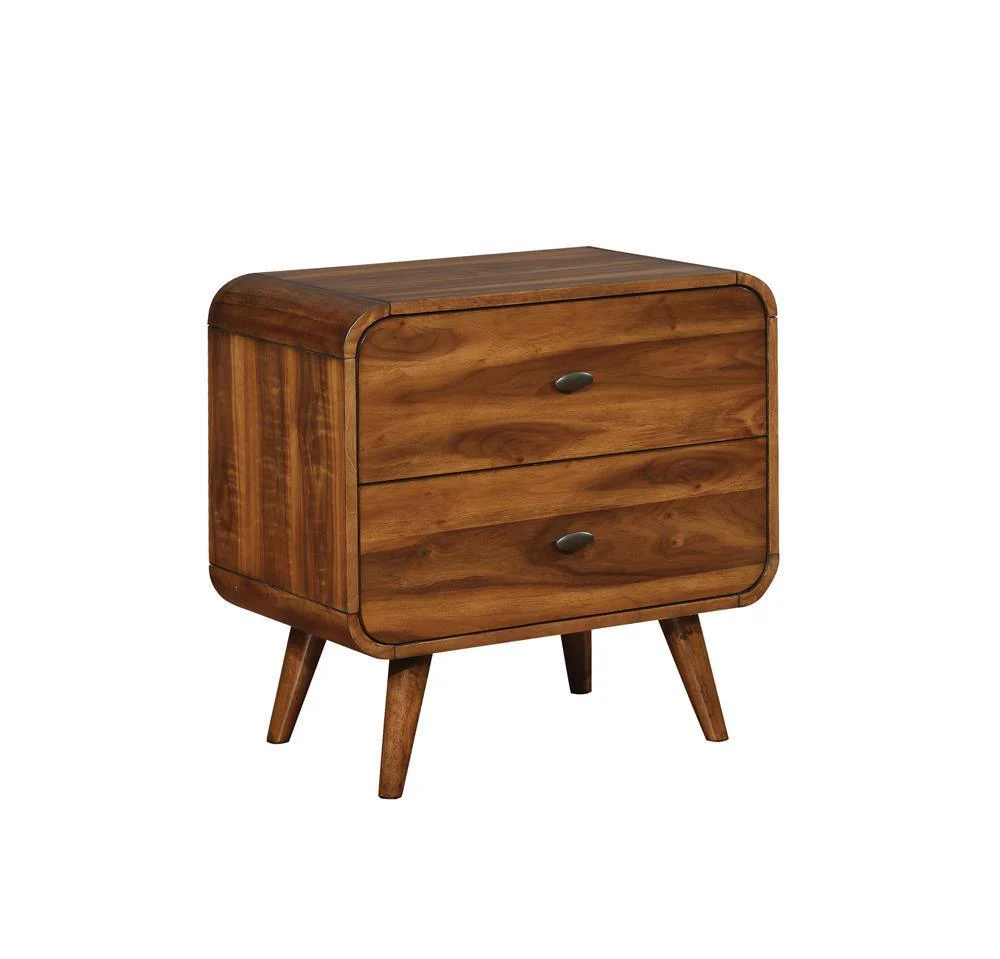 Robyn 2 Drawer Nightstand Dark Walnut - Image 3