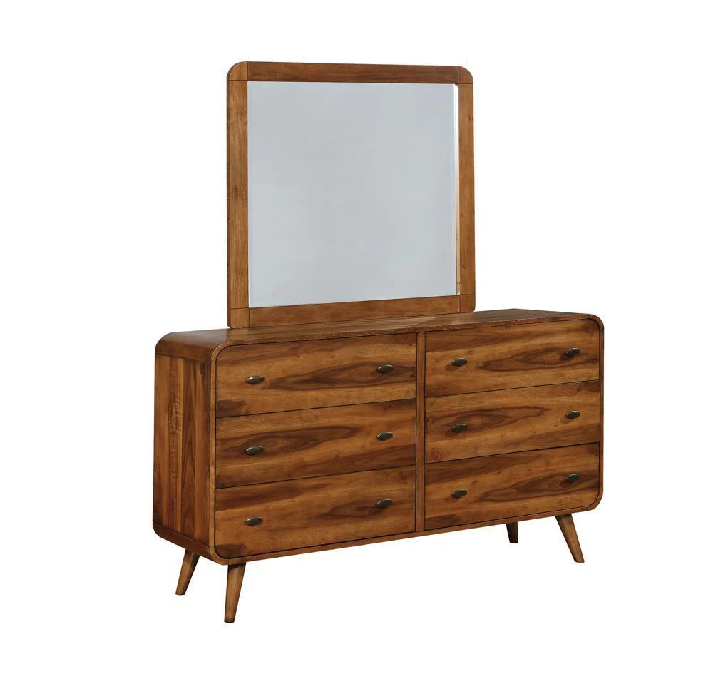 Robyn 6 Drawer Dresser Dark Walnut - Image 3