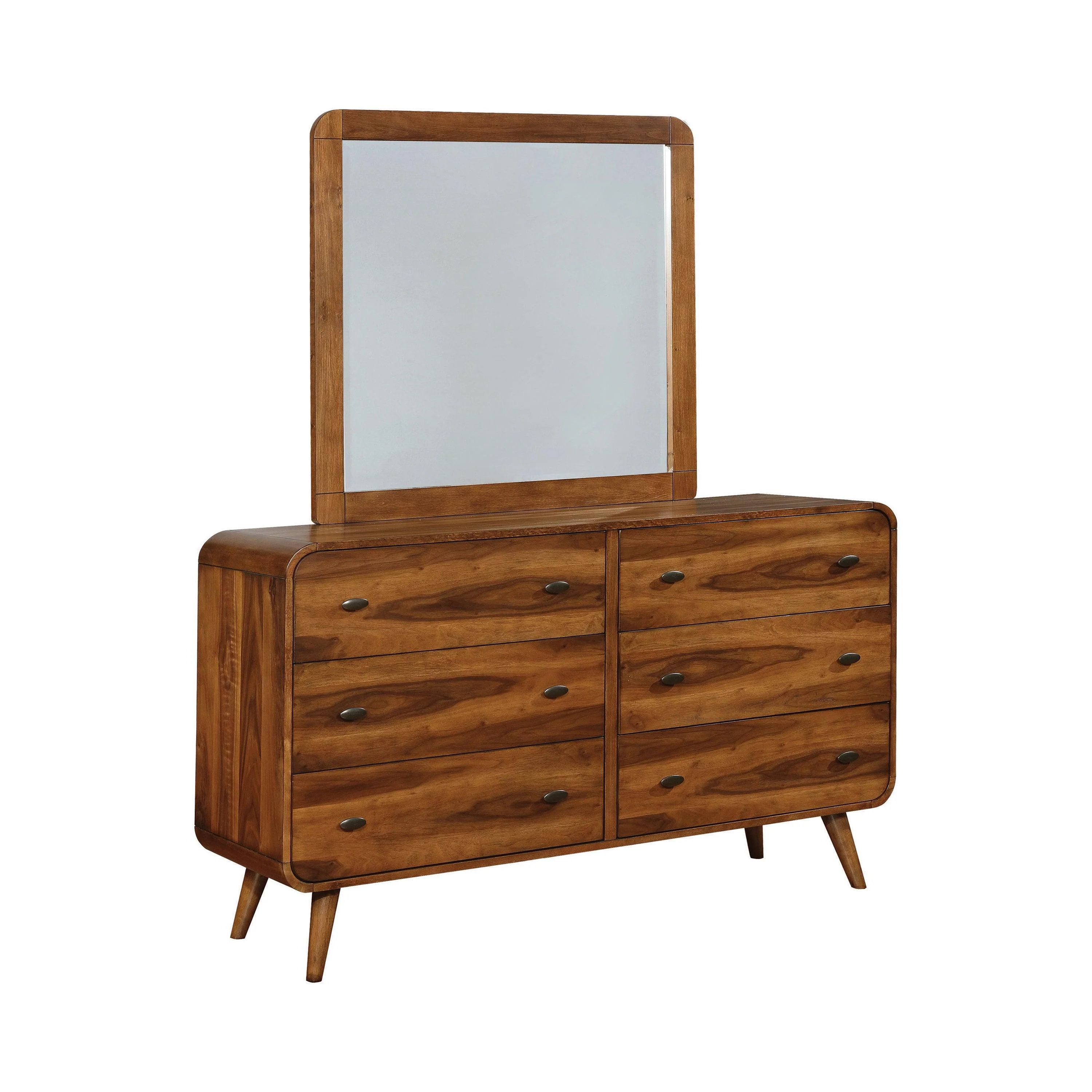 Robyn Rectangular Mirror Dark Walnut - Image 2