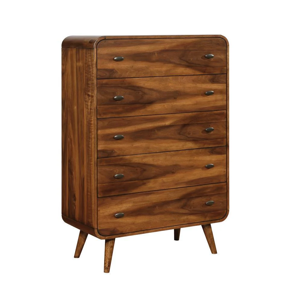 Robyn 5 Drawer Chest Dark Walnut - Image 2