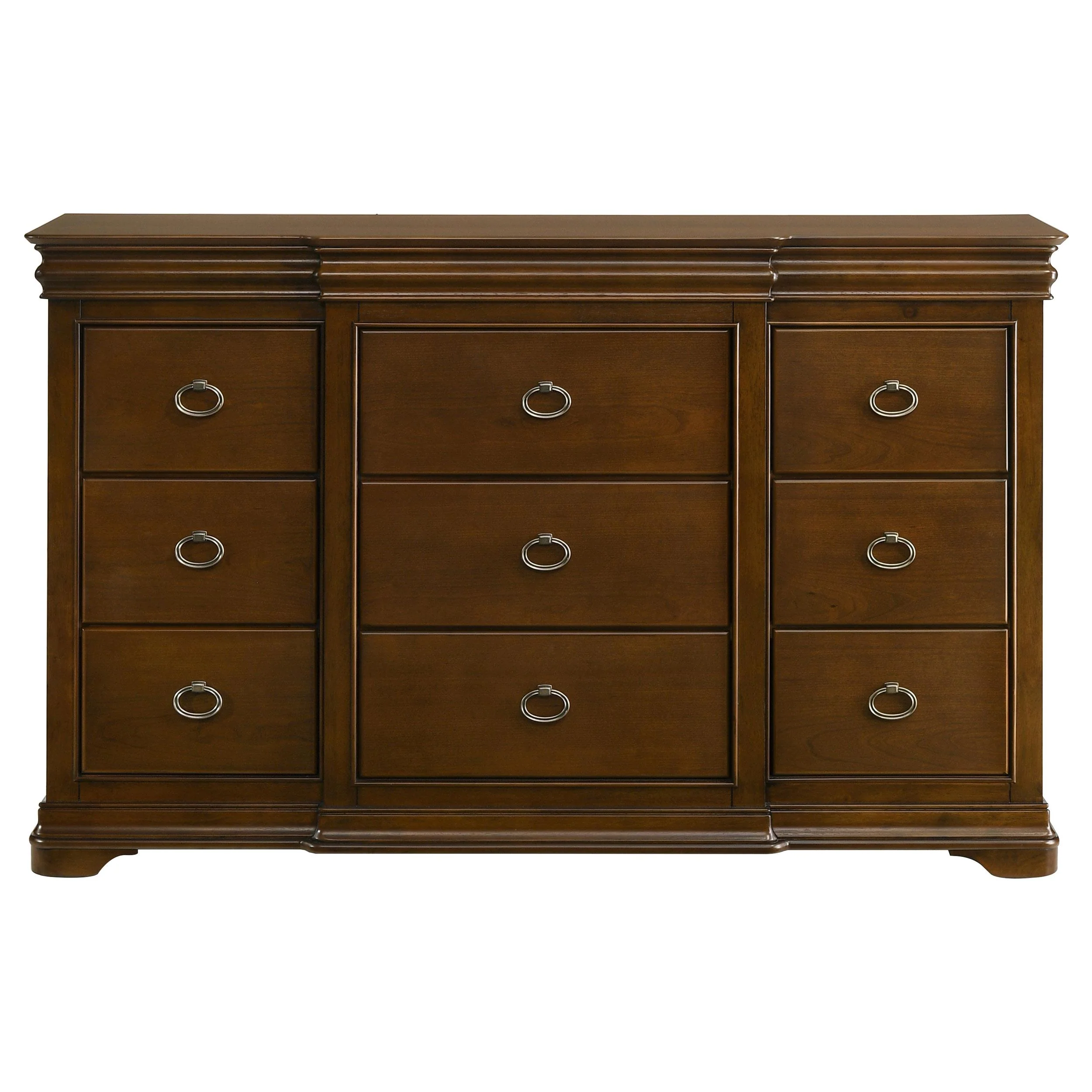 Garland 11-drawer Bedroom Dresser Cabinet Brown Cherry - Image 3