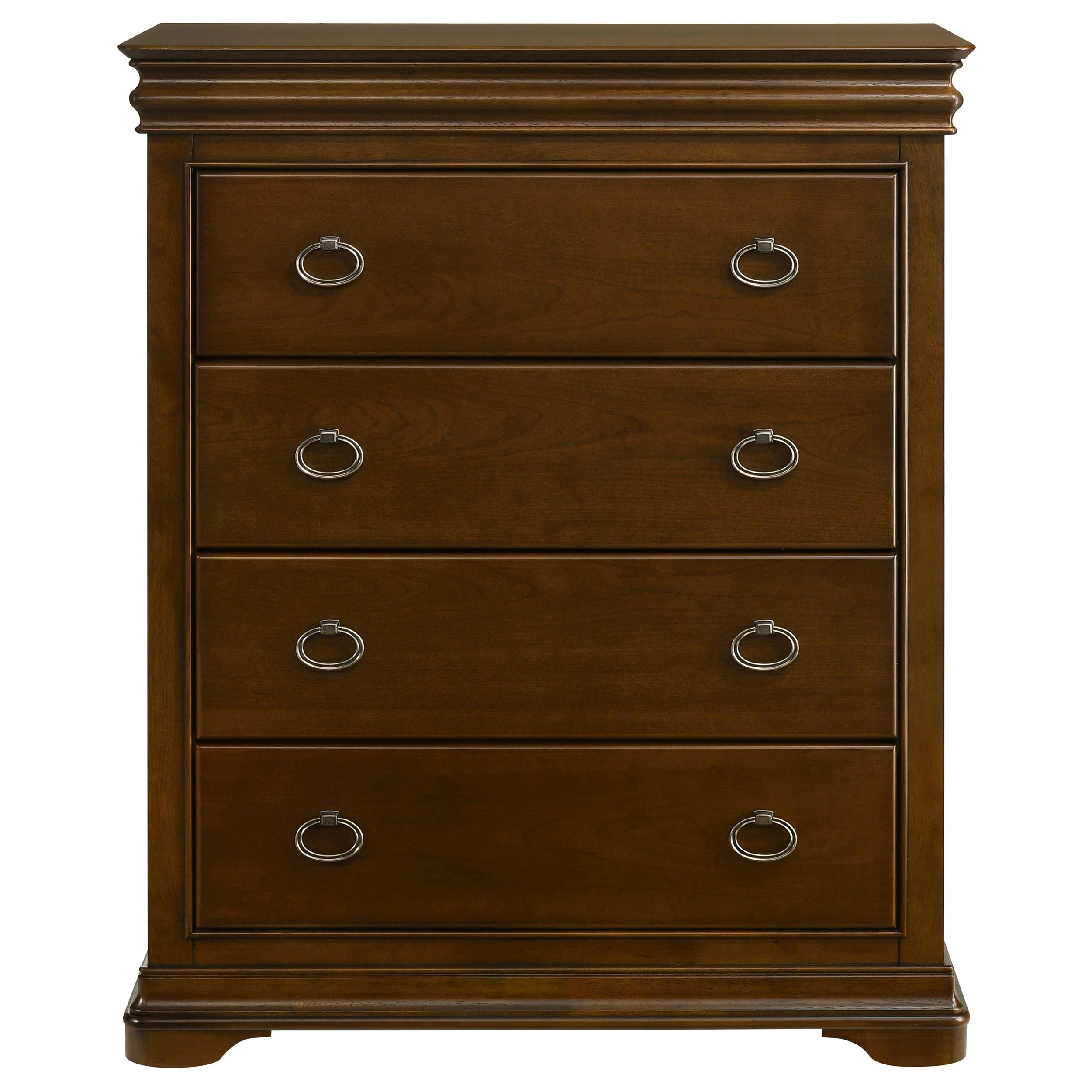 Garland 4-drawer Bedroom Chest of Drawers Brown Cherry - Image 3