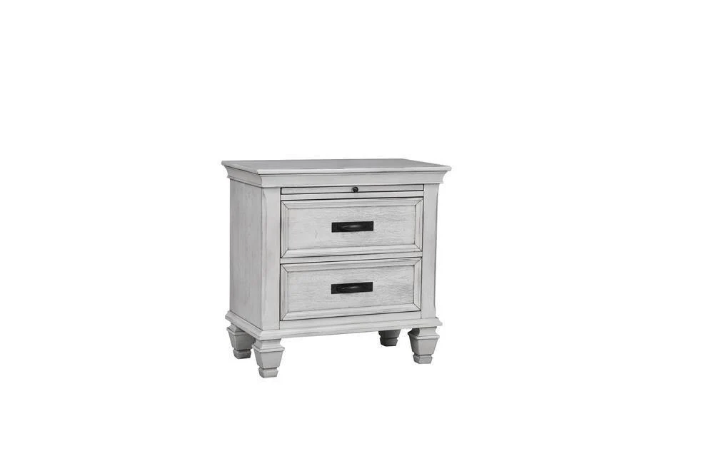 Franco 2 Drawer Nightstand Antique White - Image 2
