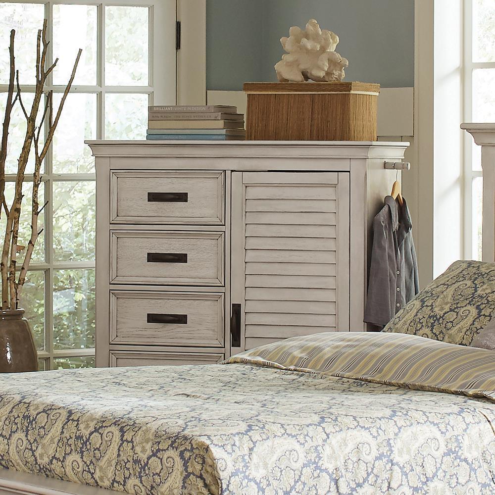 Franco 5 Drawer Chest Antique White - Image 1