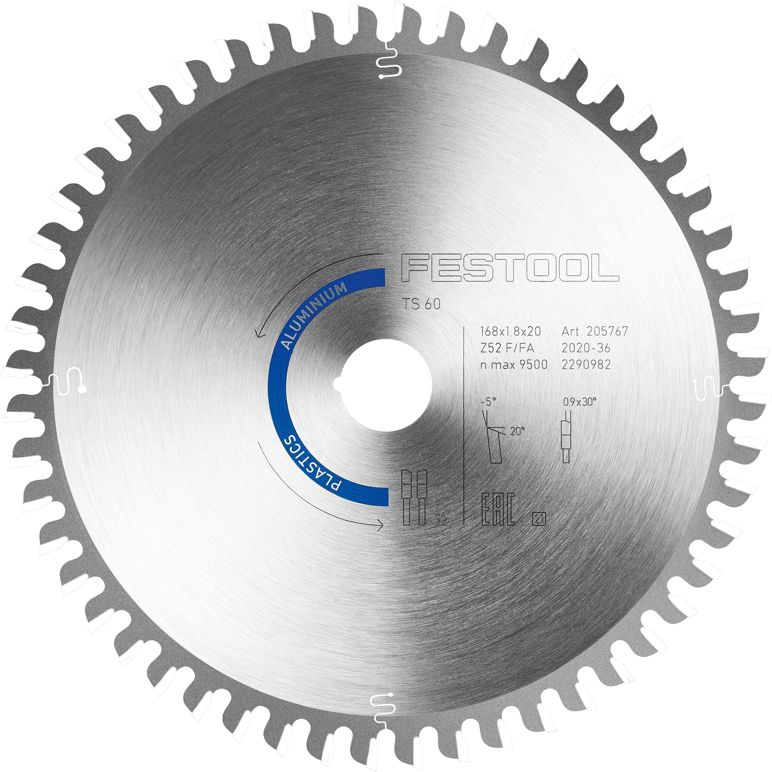 Aluminum Saw Blade 52T - TS 60 - Image 1