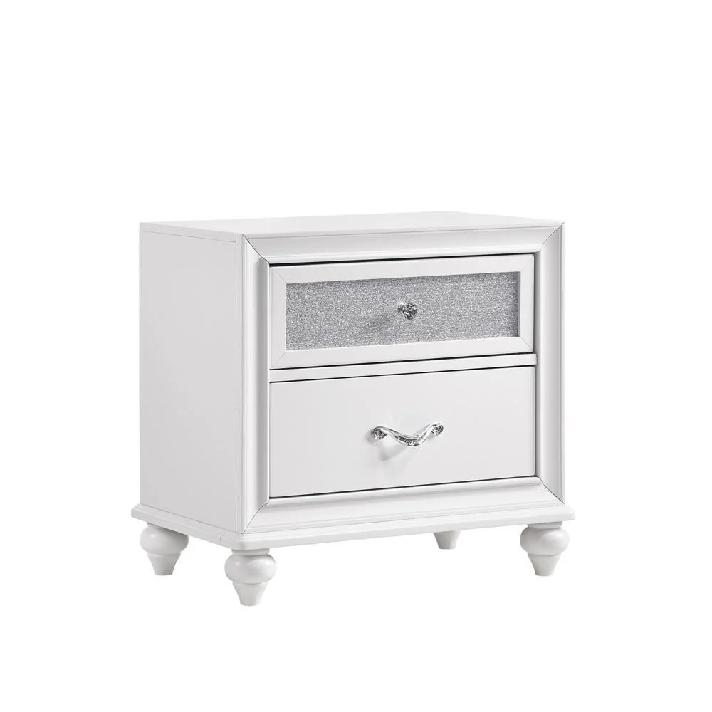Barzini 2 Drawer Nightstand White - Image 2