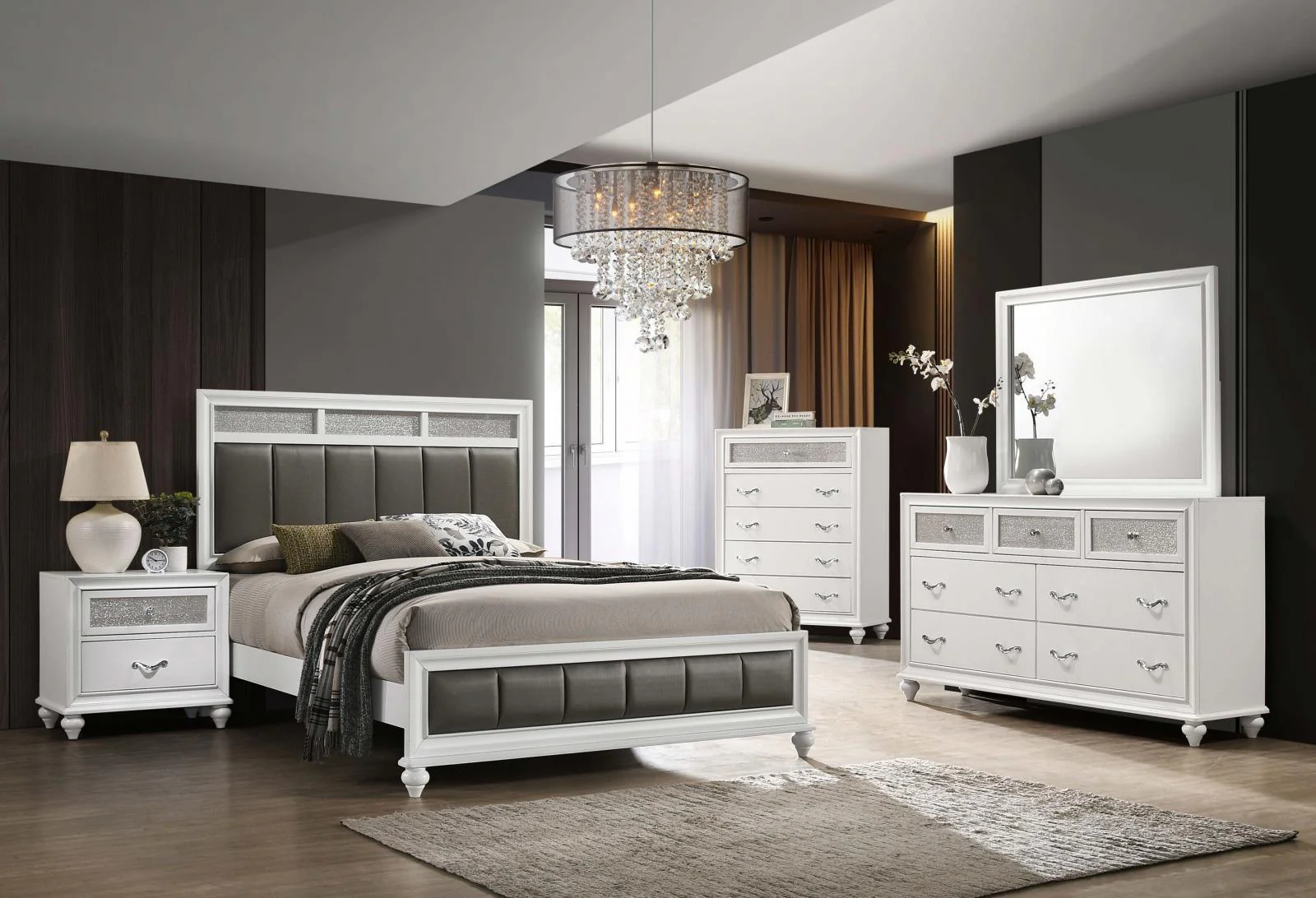 Barzini 7 Drawer Dresser White - Image 3