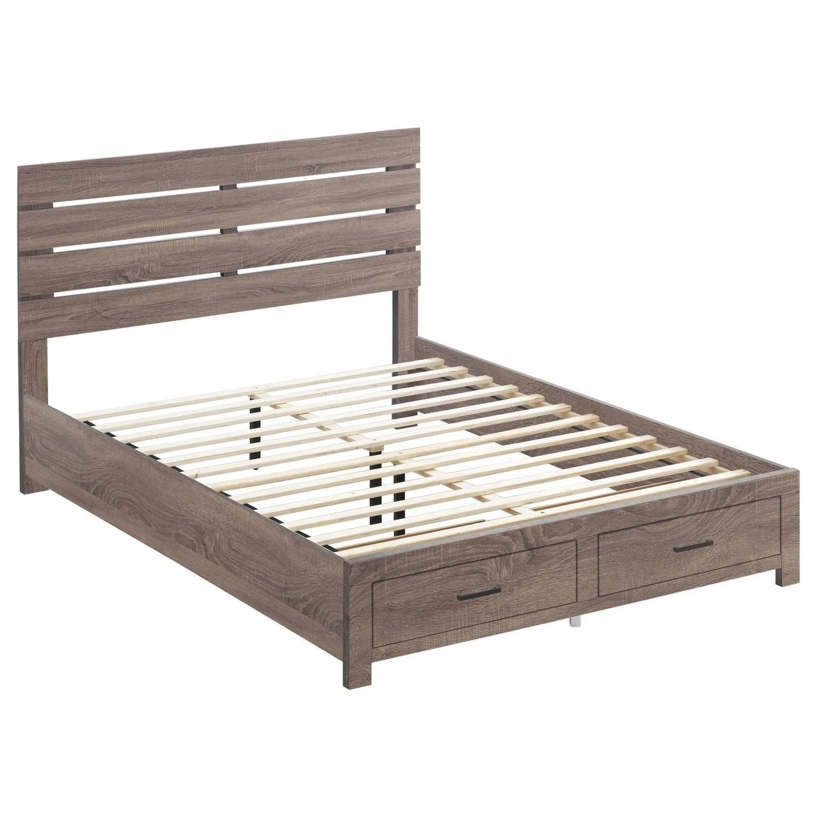 Brantford King Storage Bed Barrel Oak - Image 3