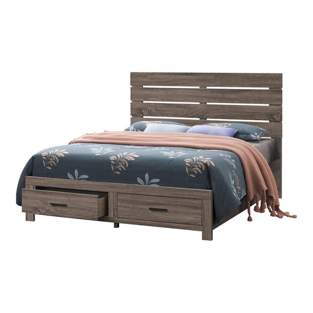 Brantford King Storage Bed Barrel Oak - Image 1