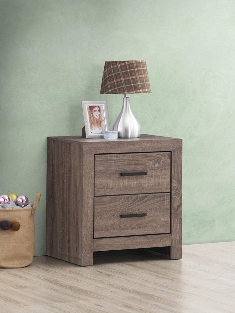 Brantford 2 Drawer Nightstand Barrel Oak - Image 1