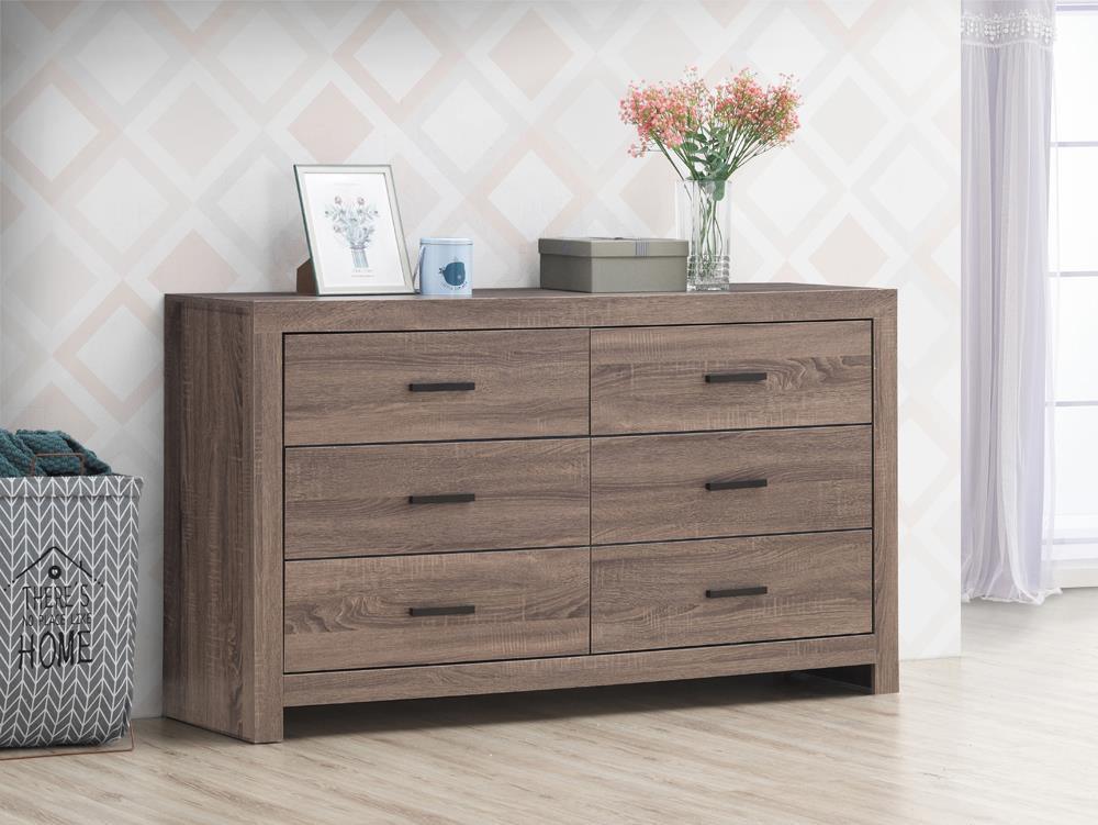 Brantford 6 Drawer Dresser Barrel Oak - Image 1