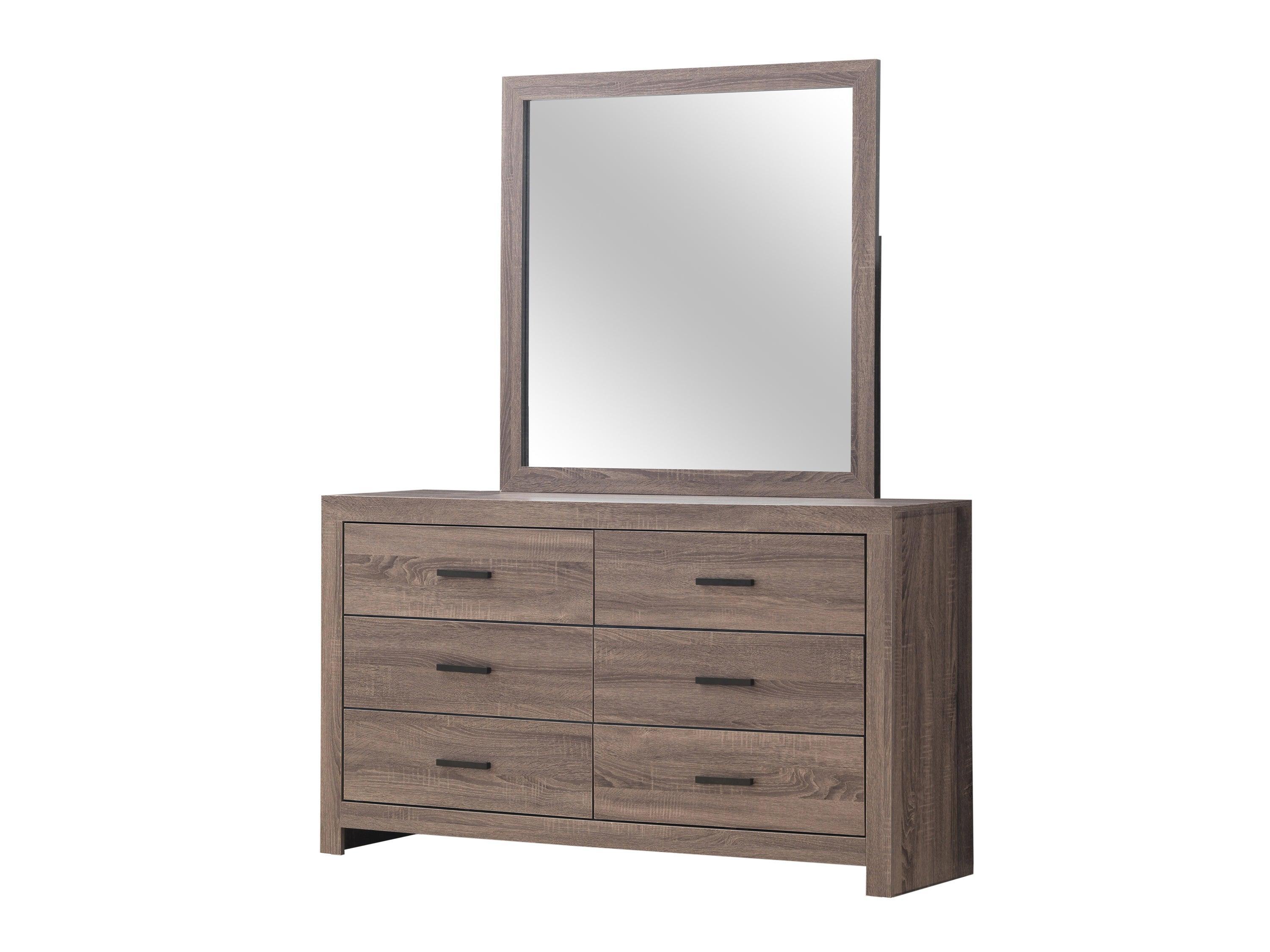 Brantford Rectangle Dresser Mirror Barrel Oak - Image 3