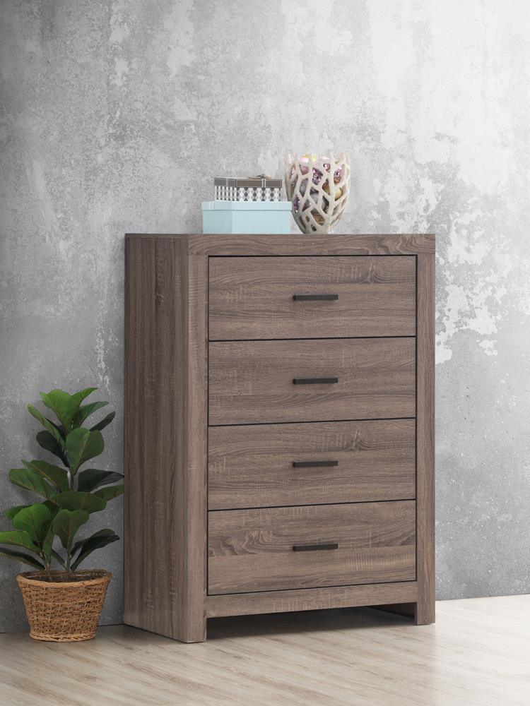 Brantford 4 Drawer Chest Barrel Oak - Image 1