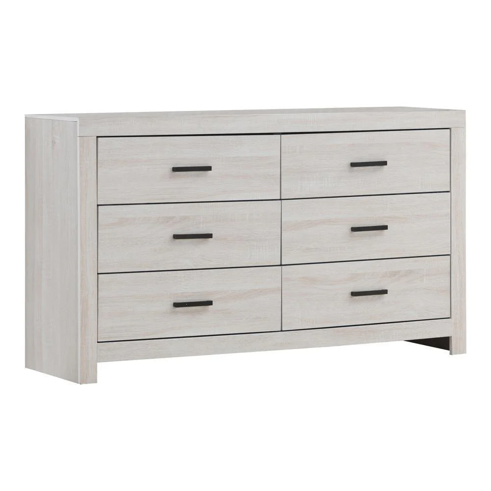 Brantford 6 Drawer Dresser Coastal White - Image 3